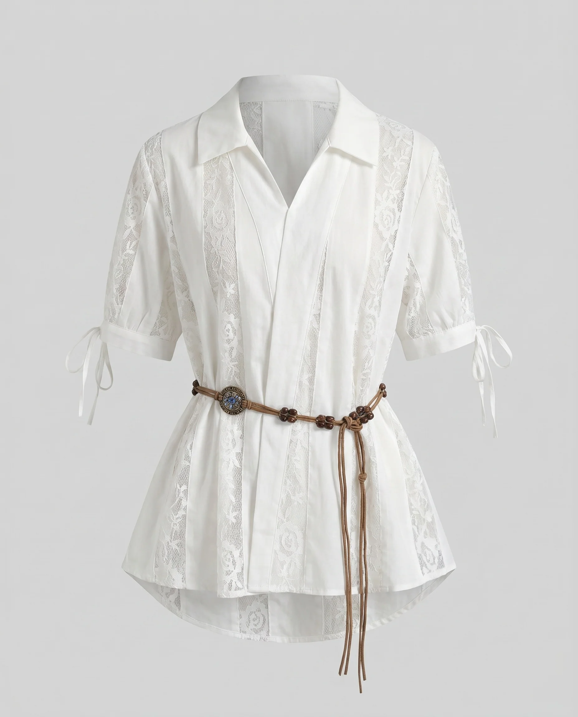 Damen Elegante Bluse mit Rüschendetails und tailliertem Schnitt R&B - Image 5