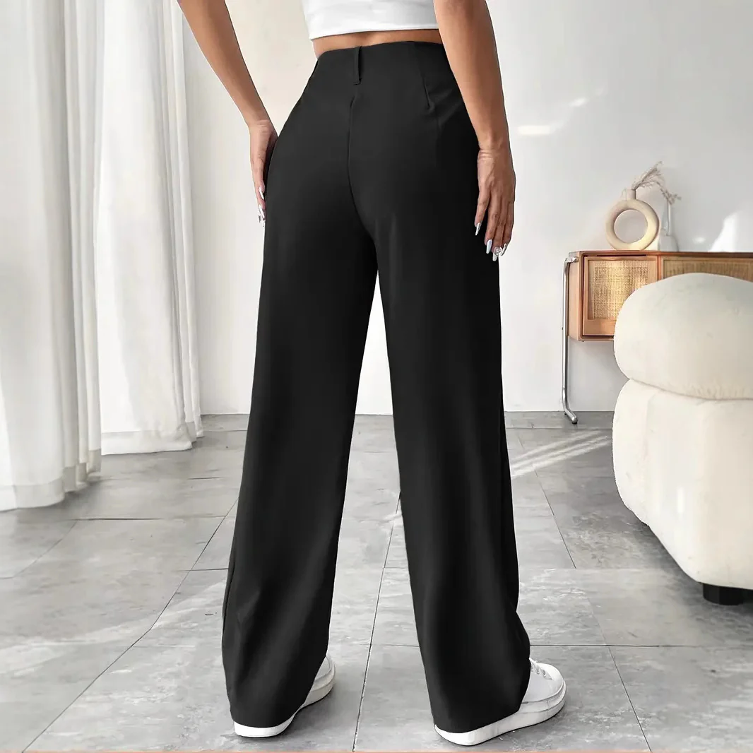 Damen Elegante Bundfaltenhose mit weitem Schnitt R&B - Image 4