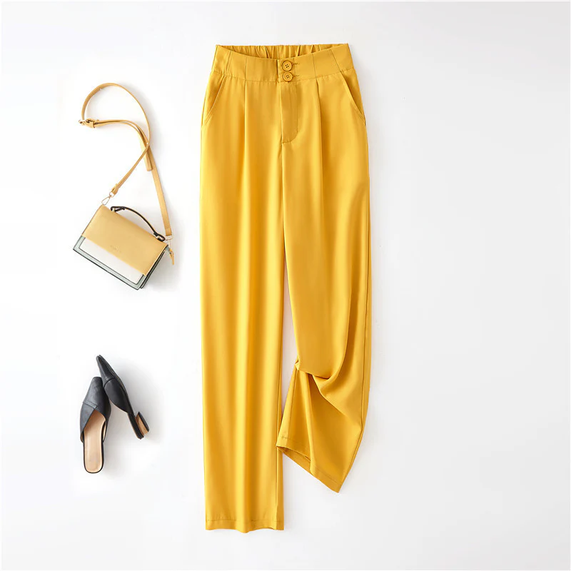 Damen Elegante Chino-Hose mit hohem Bund und seitlichen Taschen R&B - Image 3