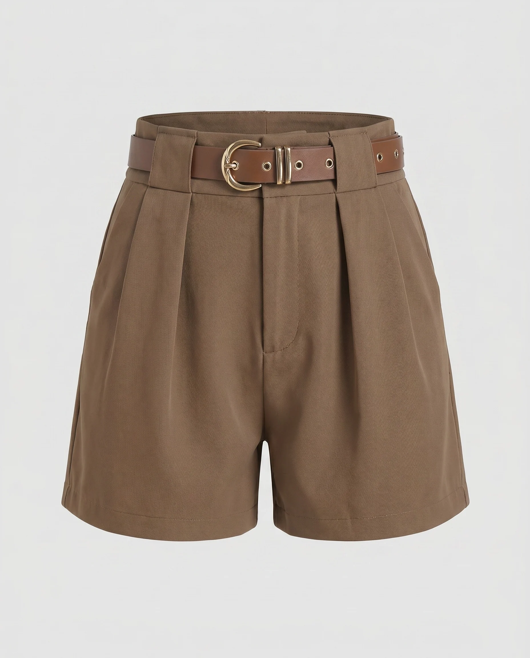Damen Elegante High-Waist Shorts mit Taillengürtel R&B - Image 5