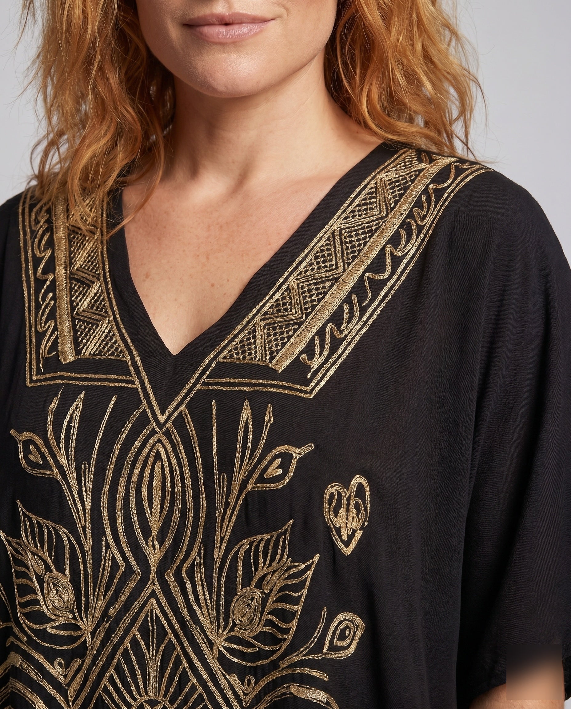 Damen elegante Kaftanrobe mit exquisitiven Stickereien R&B - Image 2