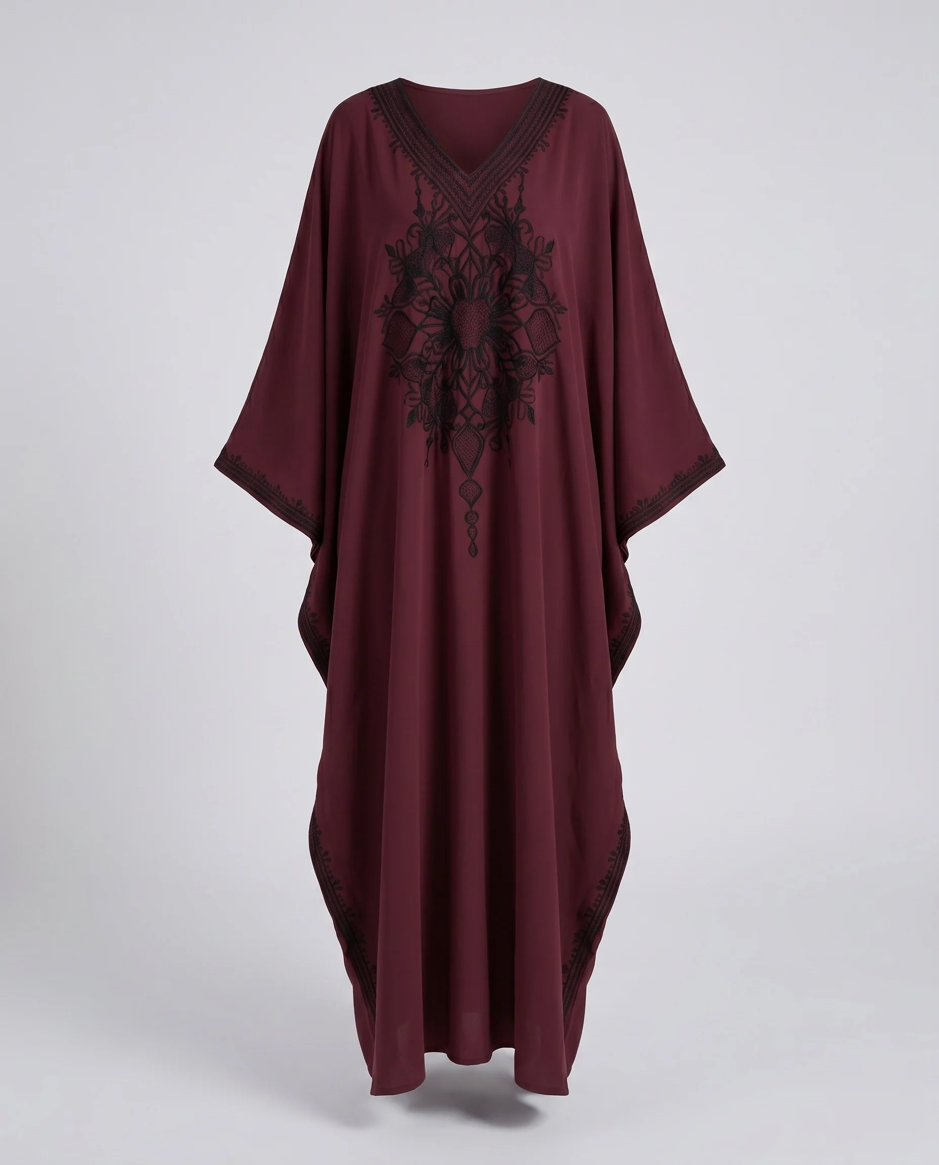 Damen elegante Kaftanrobe mit kunstvoller Bestickung R&B - Image 4