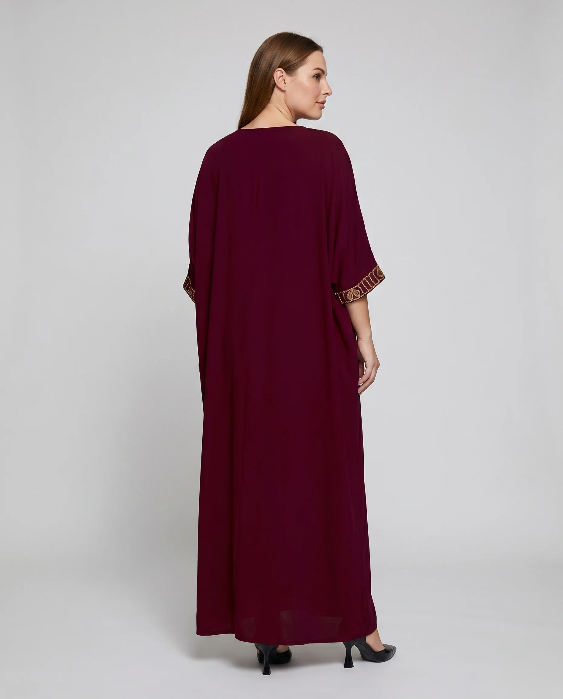 Damen elegante Kaftanrobe mit luxuriöser Stickerei R&B - Image 3
