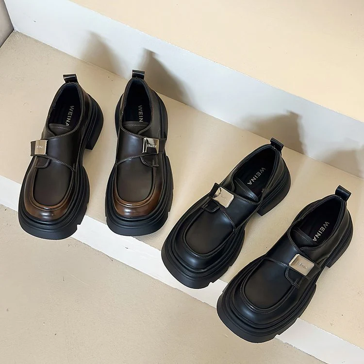 Damen elegante Loafers mit Metallakzent und robuster Sohle R&B - Image 4