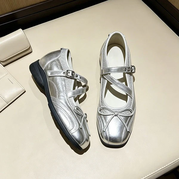 Damen elegante Mary Jane Ballerinas mit dekorativem Riemchen und komfortablem Fußbett R&B - Image 8