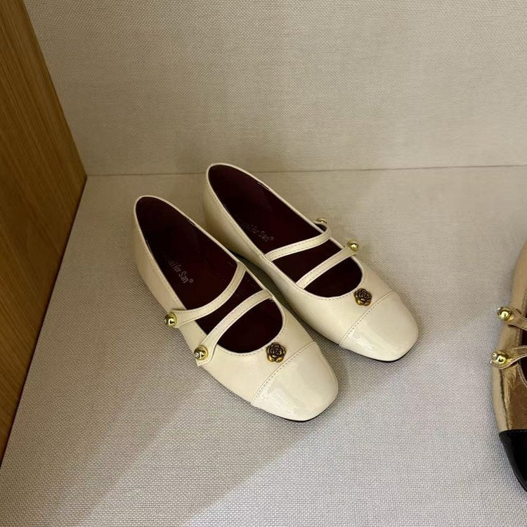 Damen elegante Mary Jane Ballerinas mit dekorativen Schnallen R&B - Image 2