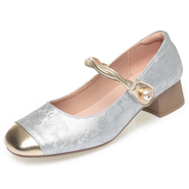 Damen Elegante Mary Jane Ballerinas mit modischem Riemchen und bequemer Sohle R&B - Image 9