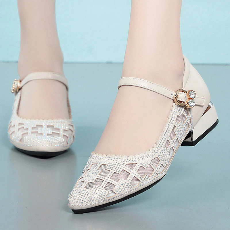 Damen elegante Mary Jane Ballerinas mit modischem Riemen und bequemer Sohle R&B - Image 2