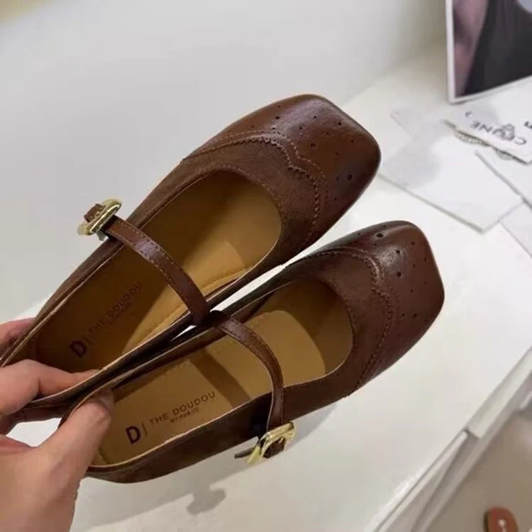 Damen elegante Mary Jane Ballerinas mit modischen Schnallen R&B - Image 6