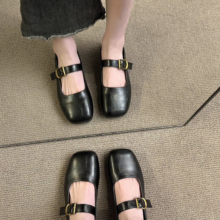 Damen elegante Mary Jane Ballerinas mit modischer Schnalle R&B - Image 2
