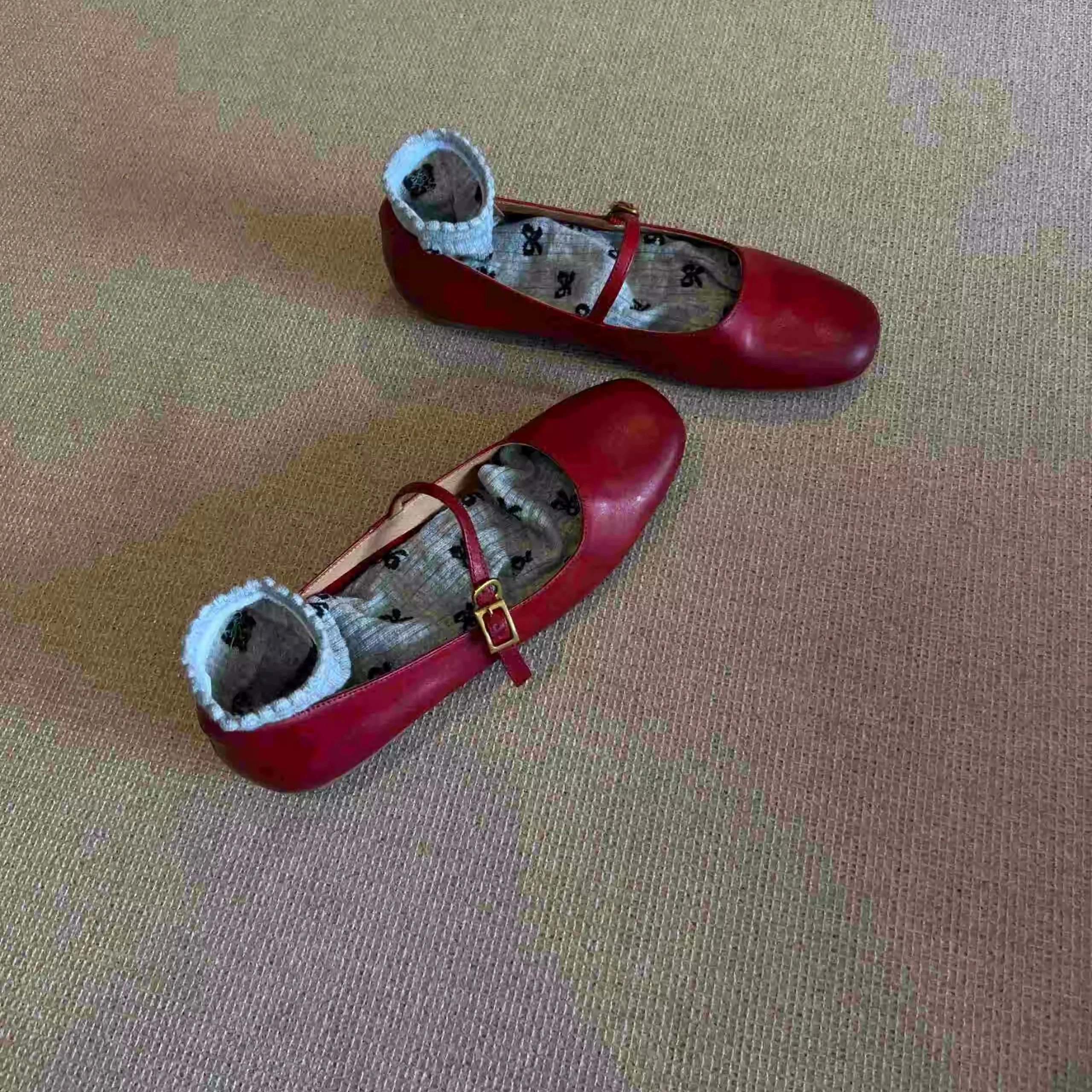 Damen elegante Mary Jane Ballerinas mit praktischer Schnallenverzierung R&B - Image 5