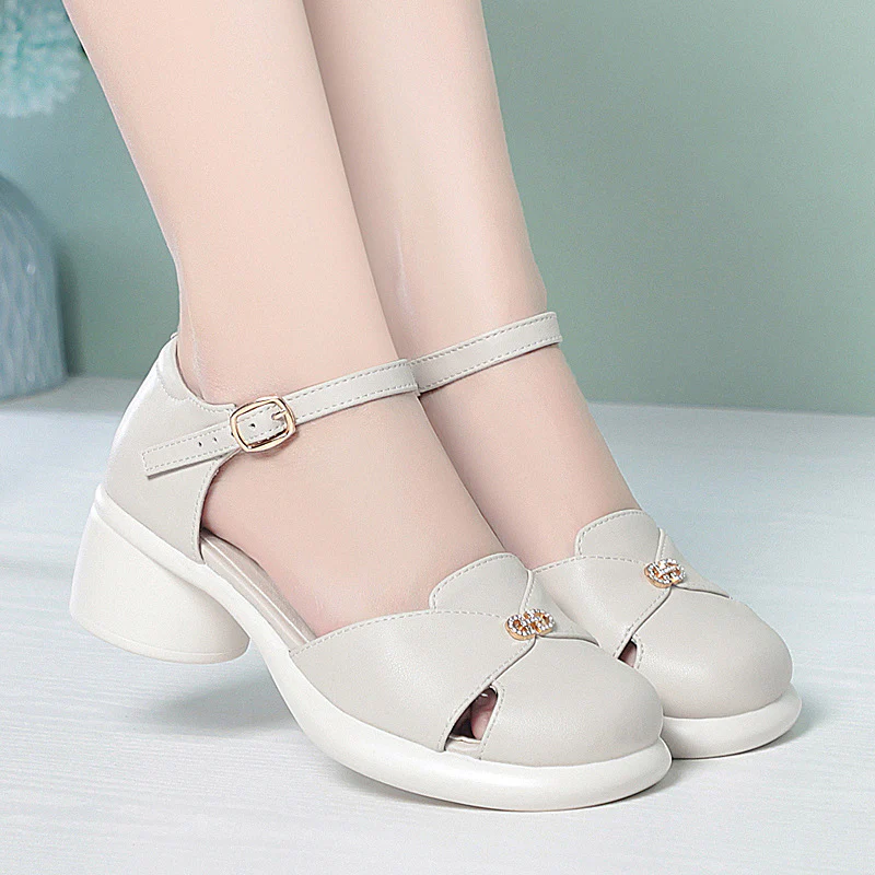 Damen elegante Mary Jane Schuhe mit komfortablem Blockabsatz R&B - Image 2