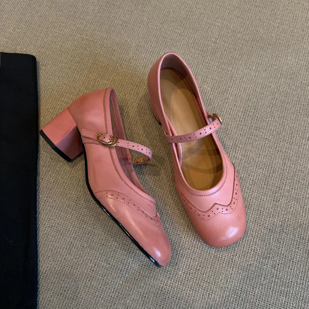 Damen elegante Mary Janes mit modischem Riemen und hochwertiger Ledersohle R&B - Image 3