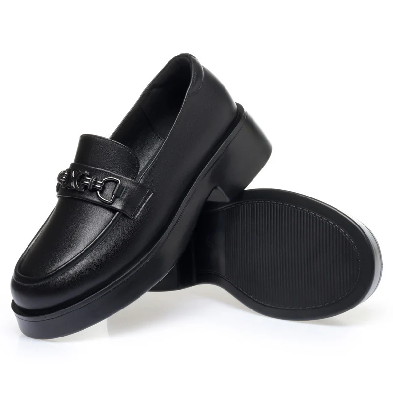 Damen elegante Mokassins mit modischem Kettendetail R&B - Image 6
