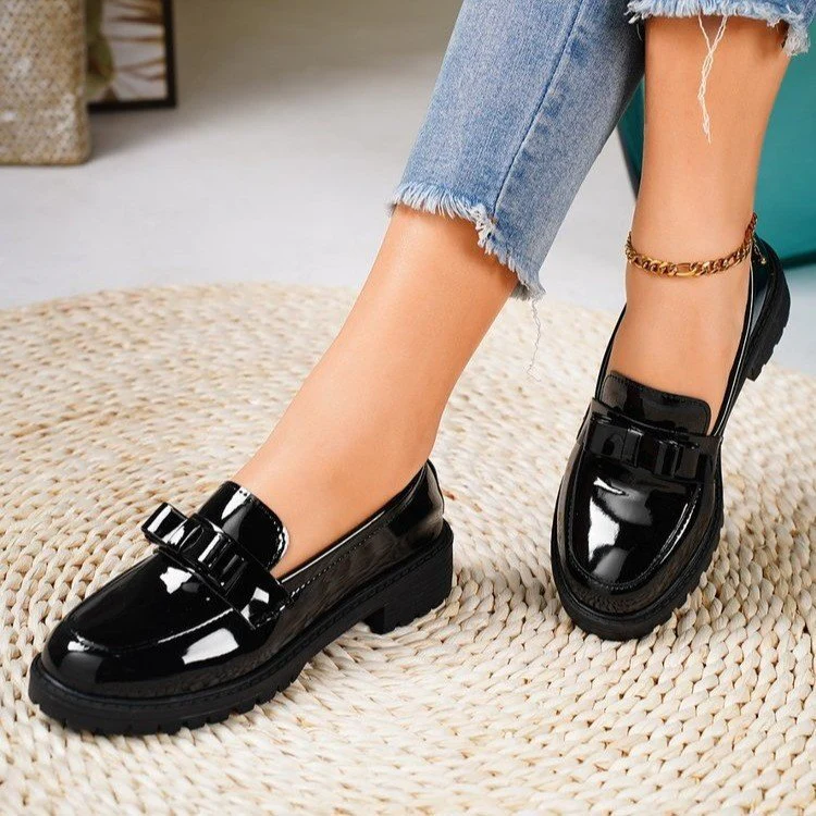 Damen elegante Mokassins mit modischem Schleifenakzent R&B - Image 3