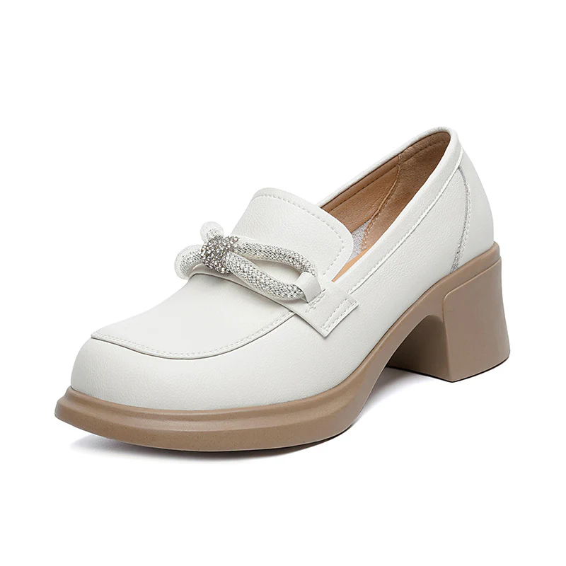 Damen Elegante Mokassins mit modischem Schmuckdetail und bequemem Absatz R&B - Image 5