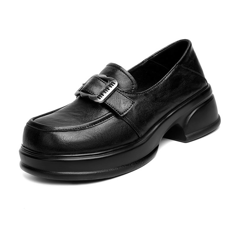 Damen elegante Mokassins mit modischem Schmuckdetail und komfortablem Blockabsatz R&B - Image 5