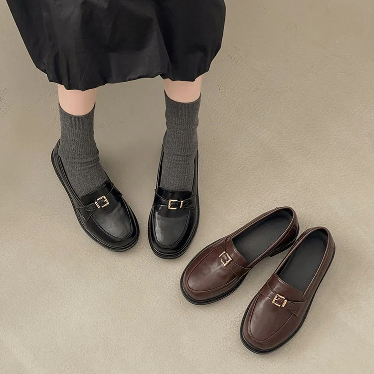 Damen elegante Mokassins mit raffiniertem Schnallenverschluss R&B - Image 4