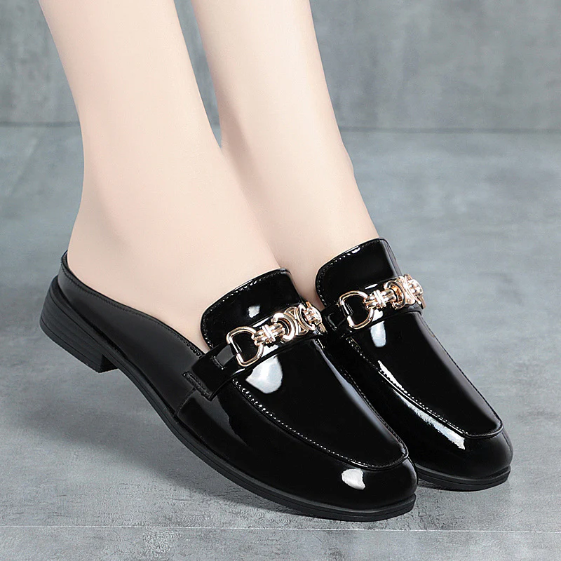 Damen Elegante Mules mit modischem Kettendetail R&B - Image 3