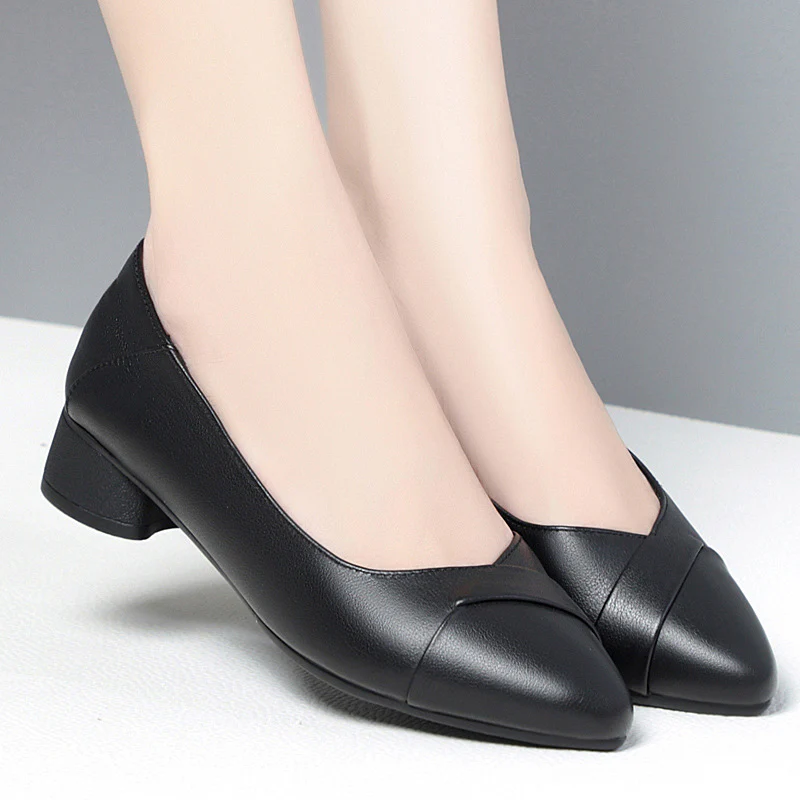 Damen Elegante Pumps mit geschmackvollem Rüschendetail und komfortablem Blockabsatz R&B - Image 3