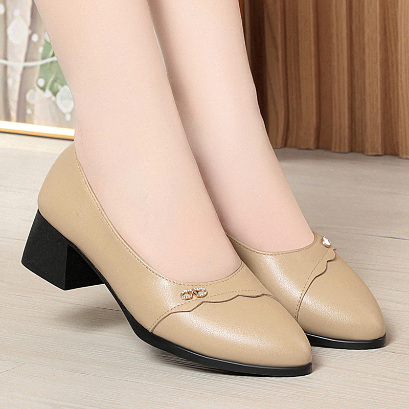 Damen Elegante Pumps mit komfortablem Blockabsatz und dekorativem Akzent R&B - Image 2