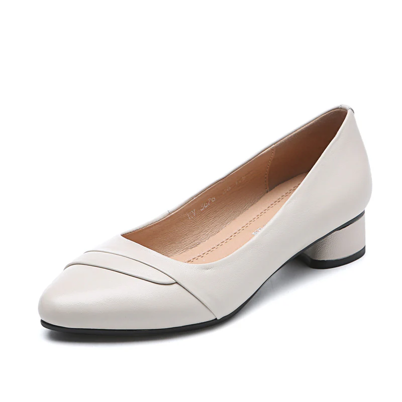 Damen Elegante Pumps mit modischem Rüschendetail und komfortablem Blockabsatz R&B - Image 8