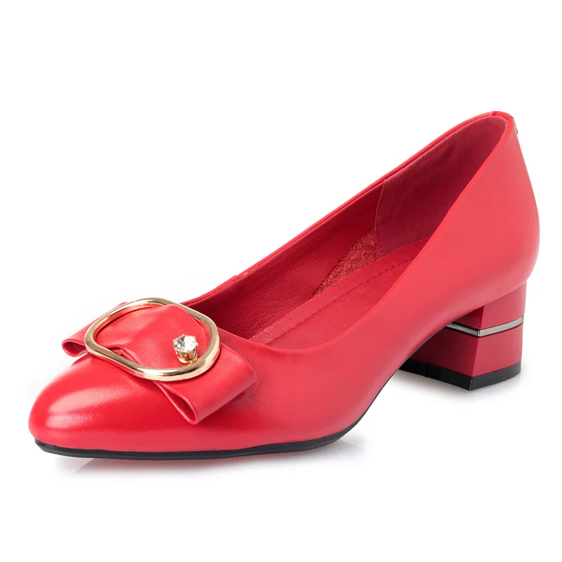 Damen Elegante Pumps mit modischem Schnallendetail und komfortablem Blockabsatz R&B - Image 7