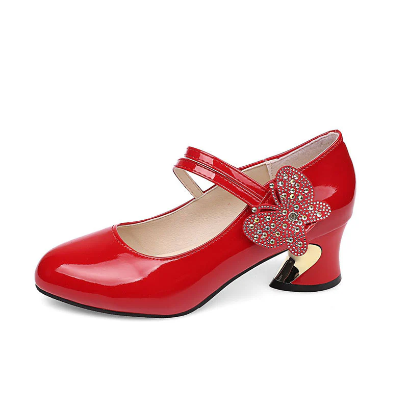 Damen elegante Pumps mit ornamentaler Schmetterlingsapplikation R&B - Image 7