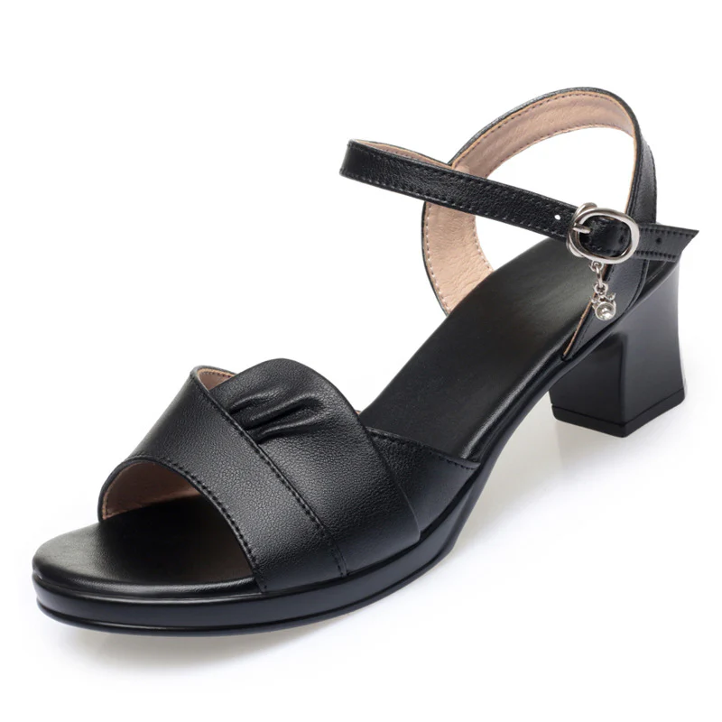 Damen elegante Riemensandaletten mit komfortablem Blockabsatz und modischem Design R&B - Image 6