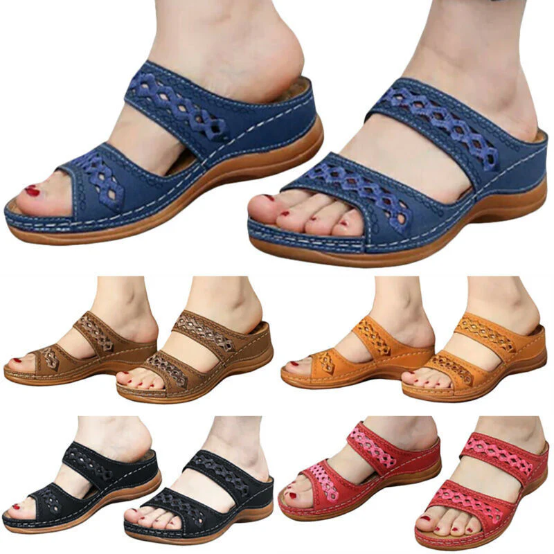 Damen Elegante Sandalen mit atmungsaktivem Obermaterial und verstellbaren Riemen R&B - Image 2