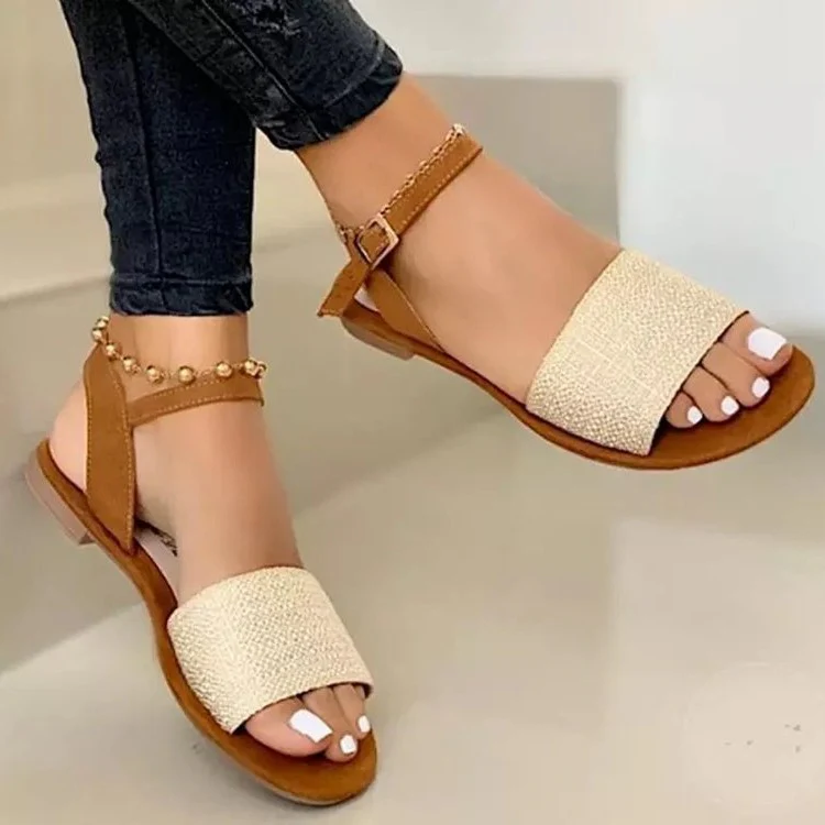 Damen Elegante Sandalen mit funkelnden Akzenten und verstellbarem Riemen R&B - Image 2