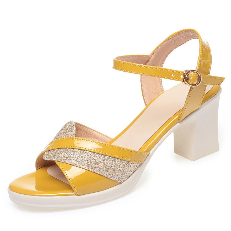 Damen Elegante Sandaletten mit modischem Riemen und stabilem Blockabsatz R&B - Image 6