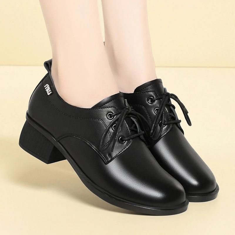 Damen Elegante Schnür-pumps mit komfortablem Blockabsatz und modischem Design R&B - Image 2