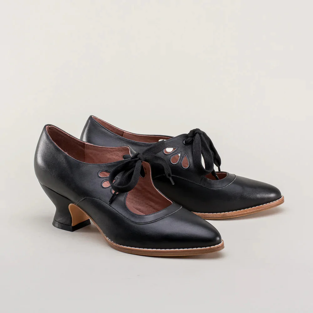 Damen elegante Schnürpumps mit geschwungenem Design und komfortablem Absatz R&B - Image 6