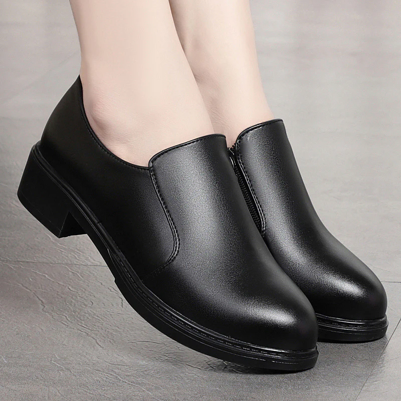 Damen Elegante Schnürschuhe mit bequemen Blockabsatz und dezentem Design R&B