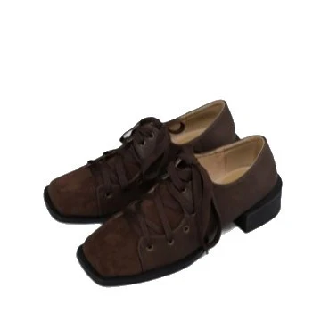 Damen elegante Schnürschuhe mit leichtem Blockabsatz und hochwertiger Lederverarbeitung R&B - Image 5