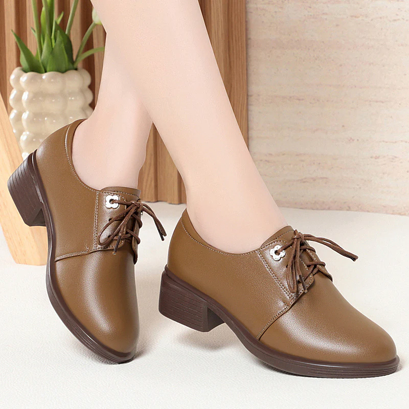 Damen Elegante Schnürschuhe mit modischem Absatz und komfortablem Innenfutter R&B - Image 2