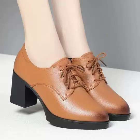 Damen Elegante Schnürstiefeletten mit modischem Blockabsatz und rutschfester Sohle R&B - Image 7