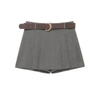 Damen elegante Shorts mit dekorativem Gürtel R&B - Image 5