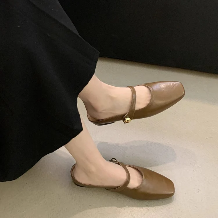 Damen elegante Sling-Ballerinas mit modischem Riemchen R&B - Image 3