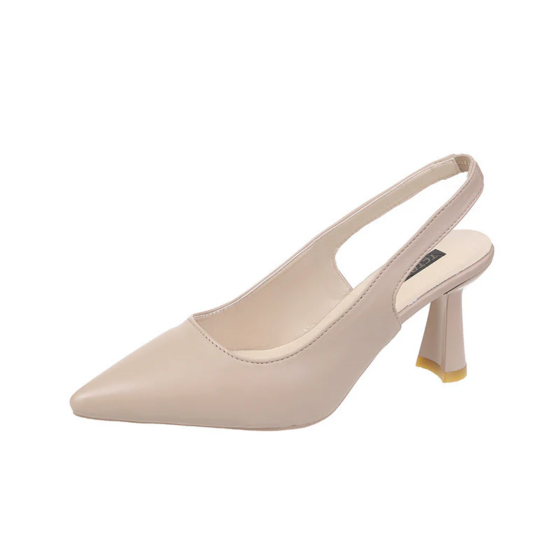 Damen elegante Sling-Pumps mit modischem Absatz und spitzem Design R&B - Image 5
