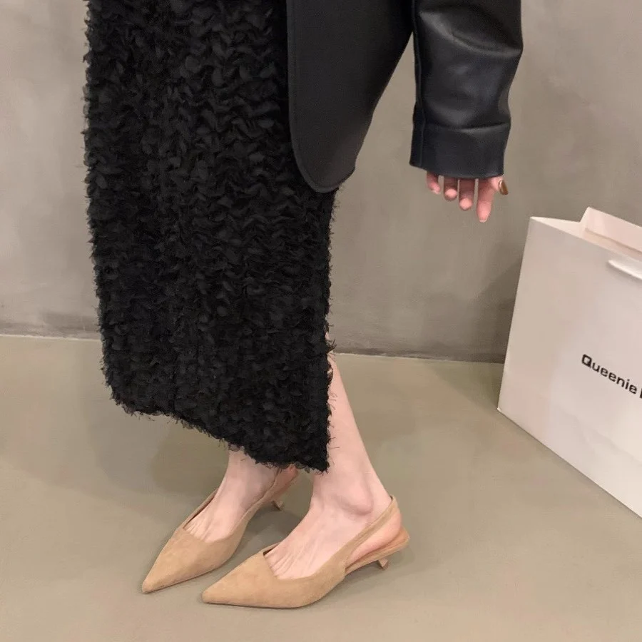 Damen elegante Sling-Pumps mit modischem Design und bequemem Blockabsatz R&B - Image 4
