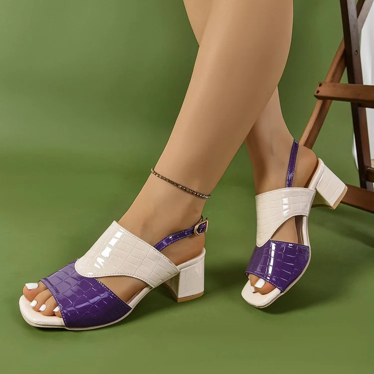 Damen Elegante Sling-Pumps mit modischem Krokodil-Leder-Design und bequemer Fußbettung R&B - Image 10