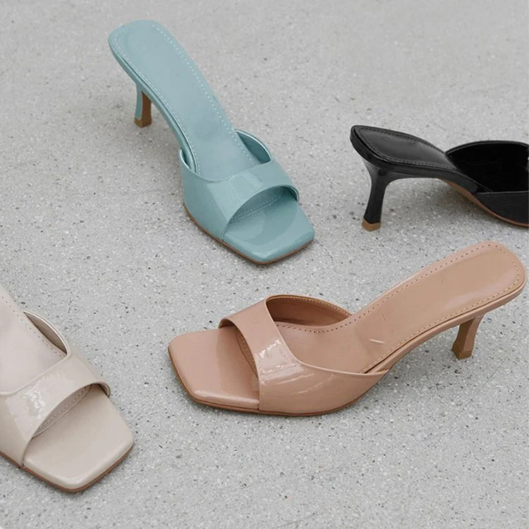 Damen elegante Sling-Pumps mit schmalem Riemen und komfortablem Absatz R&B - Image 2