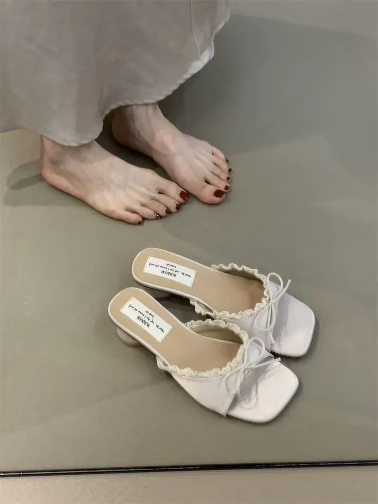 Damen elegante Sling-Sandalen mit modischem Rüschendetail R&B - Image 6