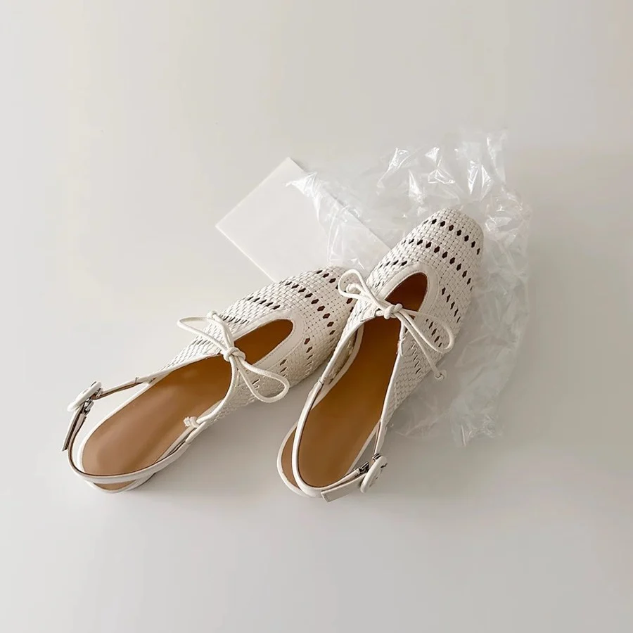 Damen elegante Sling-Sandalen mit Netzdesign und verstellbarem Riemen R&B - Image 2