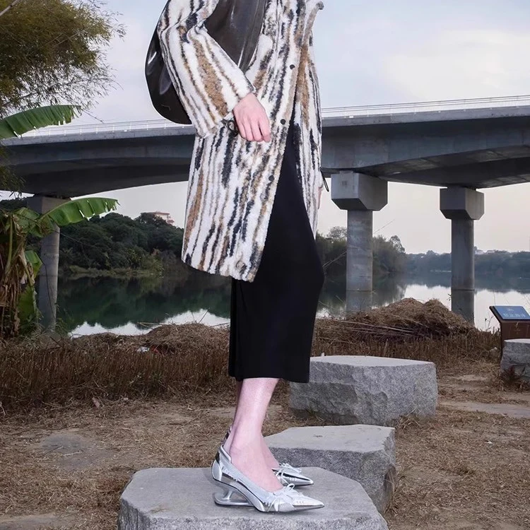 Damen elegante Slingback-Ballerinas mit raffinierter Schleifenapplikation und komfortablem Fußbett R&B - Image 4