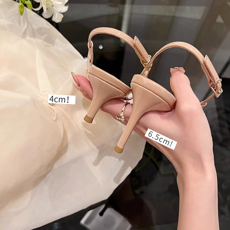 Damen elegante Slingback-Pumps mit modischem Schnallenverschluss und dezentem Absatz R&B - Image 2