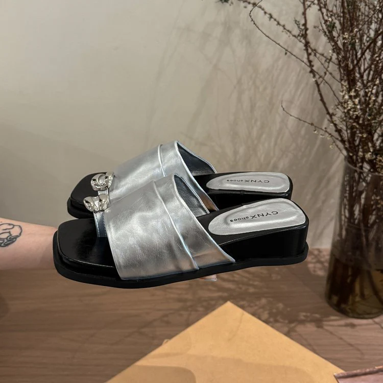 Damen elegante Slip-On Sandalen mit modischen Schnallen R&B - Image 7