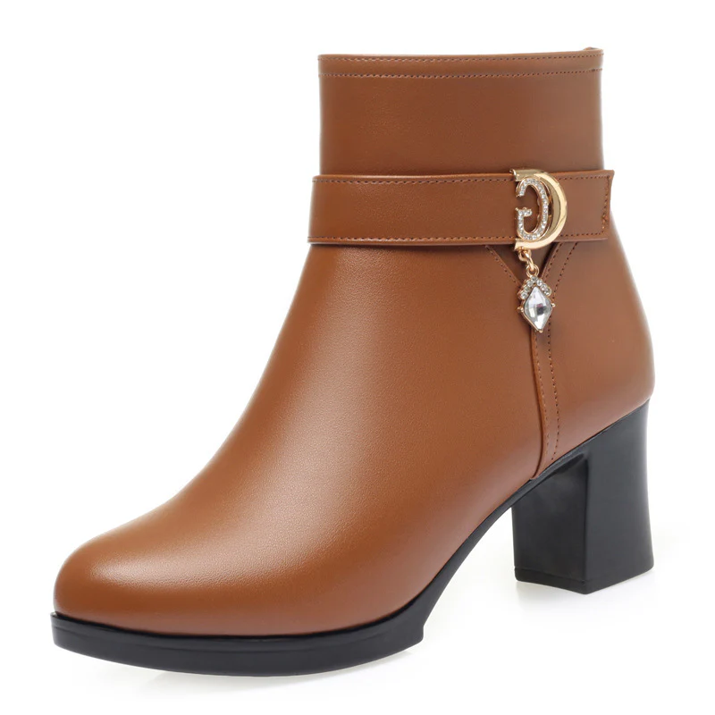 Damen Elegante Stiefeletten mit modischem Schnallen-Detail R&B - Image 5